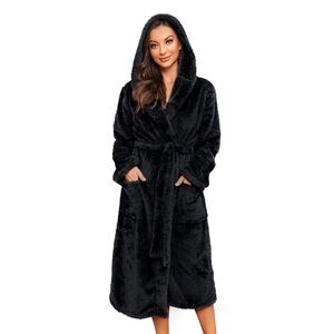 walmart // hooded fleece robe